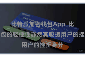 比特派加密钱包App 比特派钱包的轻便性亦然其吸援用户的挫折身分