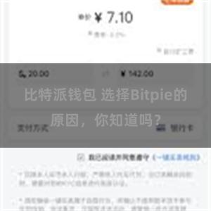 比特派钱包 选择Bitpie的原因，你知道吗？