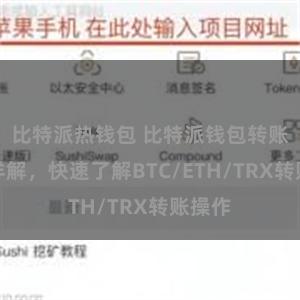 比特派热钱包 比特派钱包转账教程详解，快速了解BTC/ETH/TRX转账操作