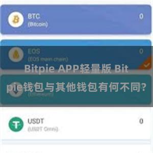 Bitpie APP轻量版 Bitpie钱包与其他钱包有何不同？