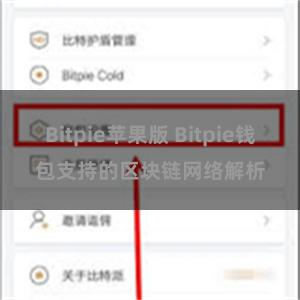 Bitpie苹果版 Bitpie钱包支持的区块链网络解析