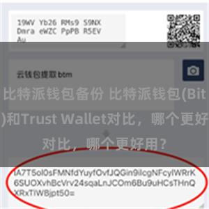 比特派钱包备份 比特派钱包(Bitpie)和Trust Wallet对比，哪个更好用？