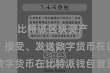 比特派区块资产  第四步：接受、发送数字货币在比特派钱包首页