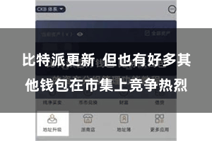 比特派更新 但也有好多其他钱包在市集上竞争热烈