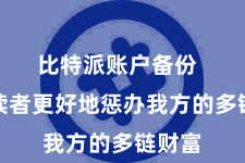 比特派账户备份  匡助读者更好地惩办我方的多链财富