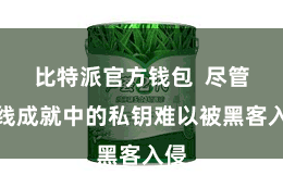 比特派官方钱包  尽管离线成就中的私钥难以被黑客入侵