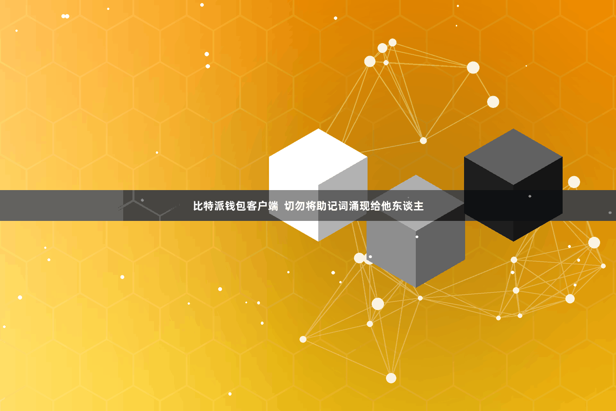 比特派钱包客户端  切勿将助记词涌现给他东谈主
